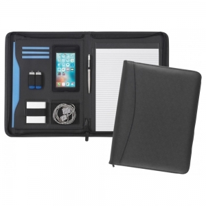 Leather A4 Zipfolio