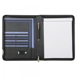Leather A4 Zipfolio